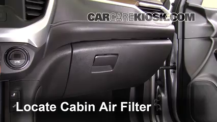 2017 GMC Acadia SLE 2.5L 4 Cyl. Air Filter (Cabin) Check
